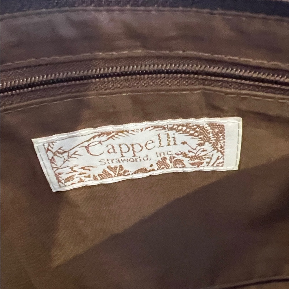 Cappelli Straworld Floral Patchwork Tote - Brown and Tan - Picture 6 of 8